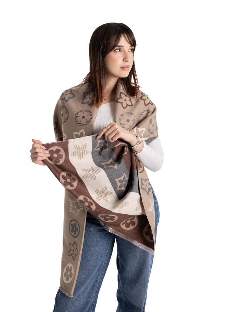 Écharpe multicolore